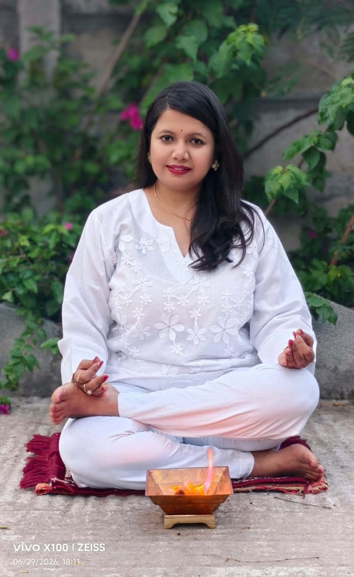 Ashwini during a Kundalini fire ceremony
